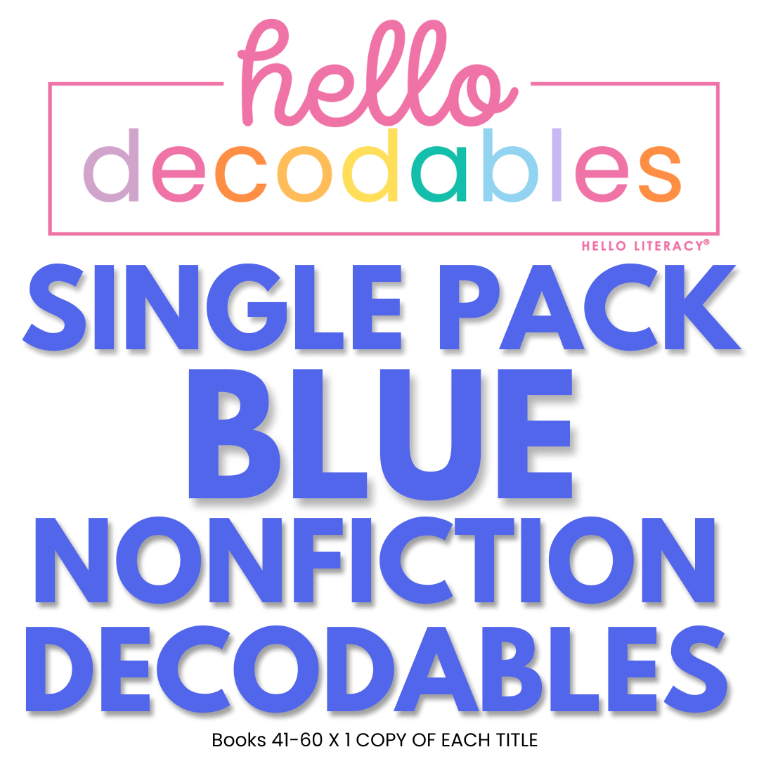 Hello Decodables | Blue Nonfiction Books: Single Pack