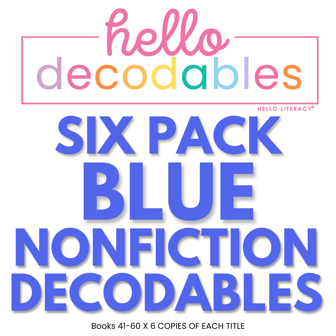 Hello Decodables | Blue Nonfiction Books: Six Pack