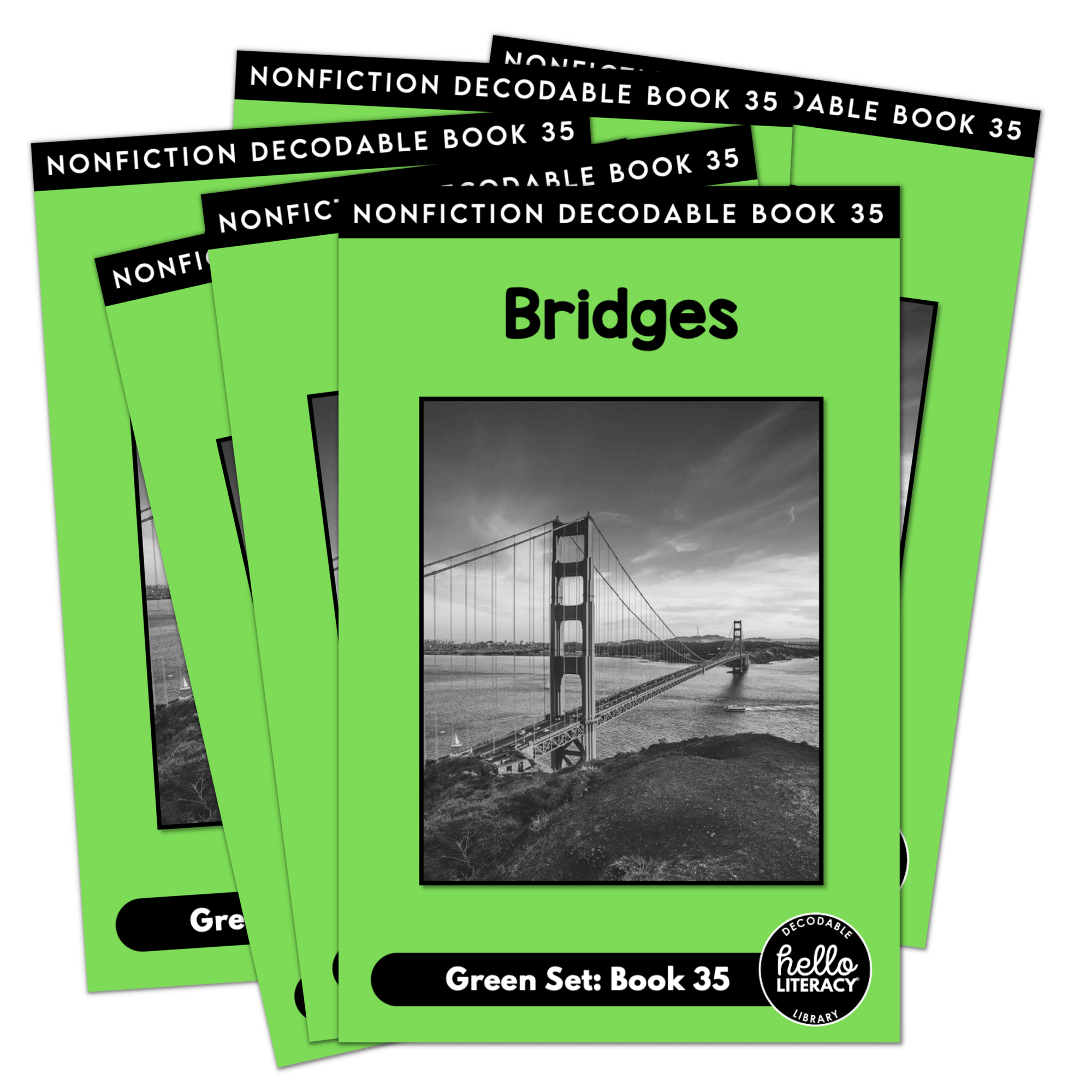Hello Decodables | Green Nonfiction Books: Six Pack