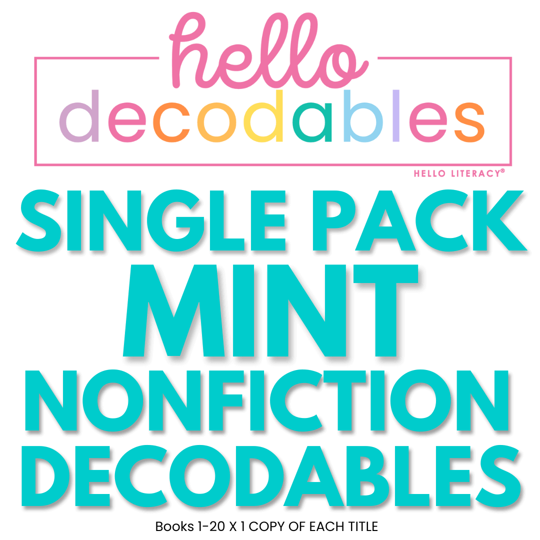Hello Decodables | Mint Nonfiction Books: Single Pack