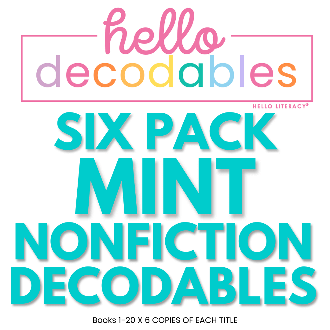 Hello Decodables | Mint Nonfiction Books: Six Pack