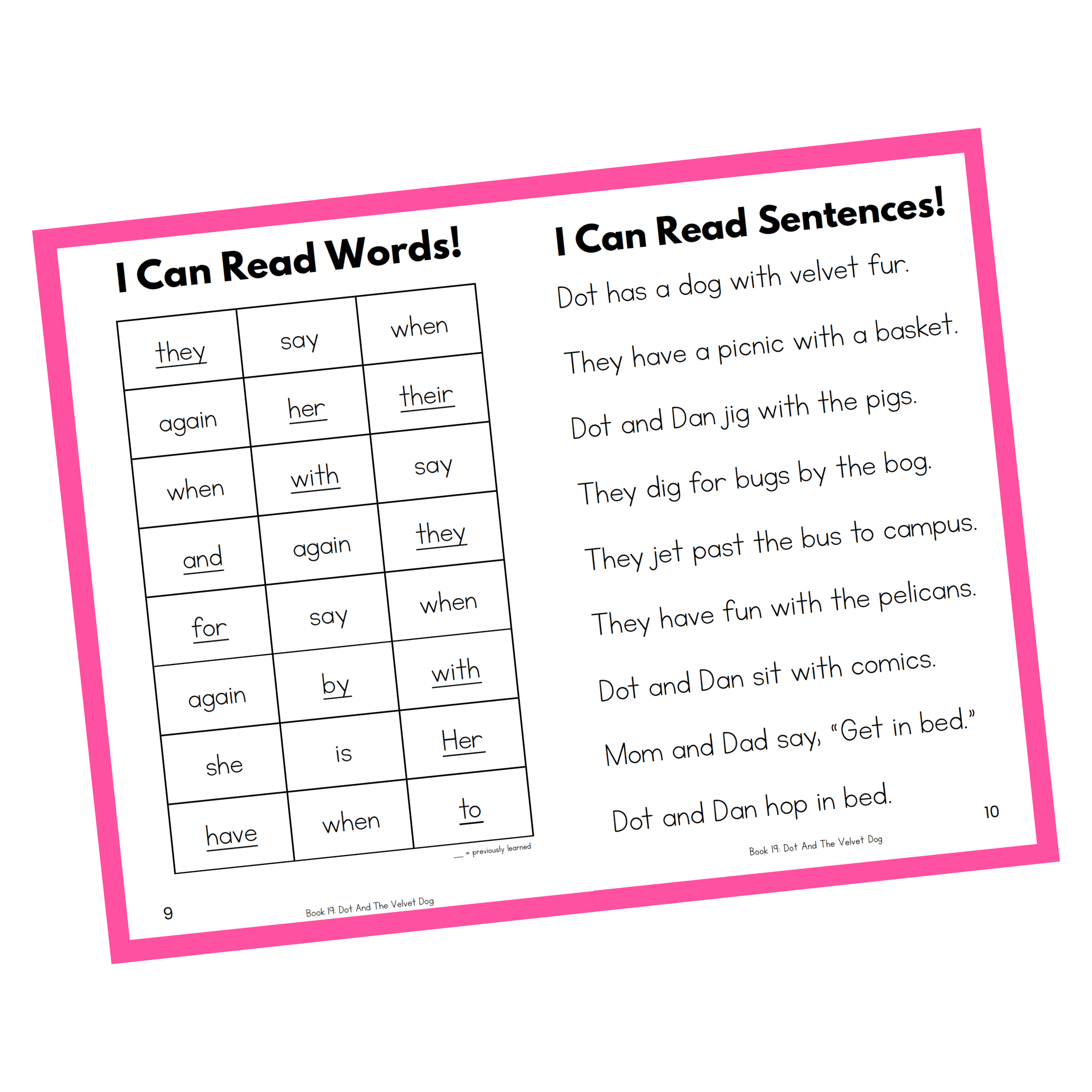 Hello Decodables | Pink Fiction Books: Six Pack