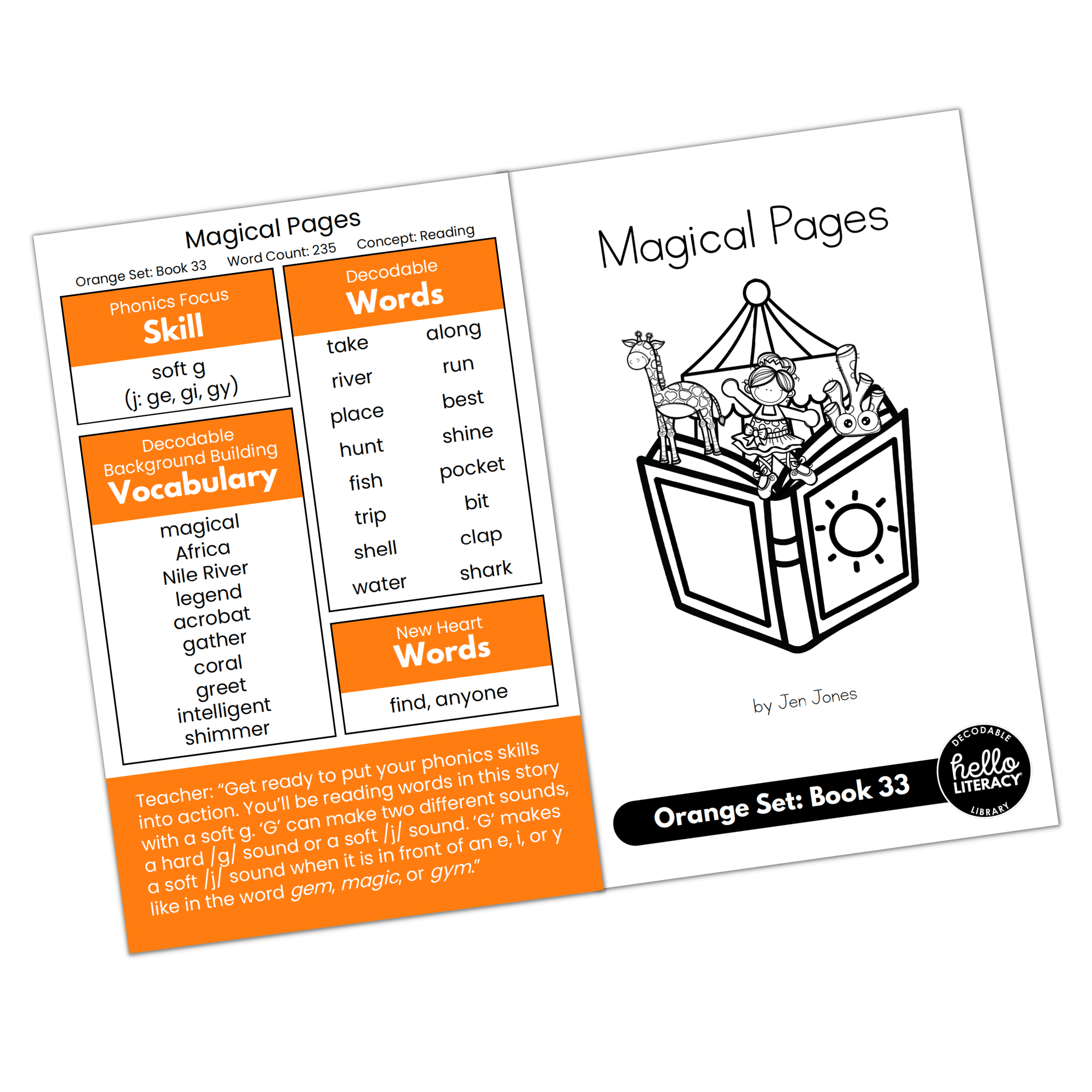 Hello Decodables | Orange Fiction Books: Six Pack