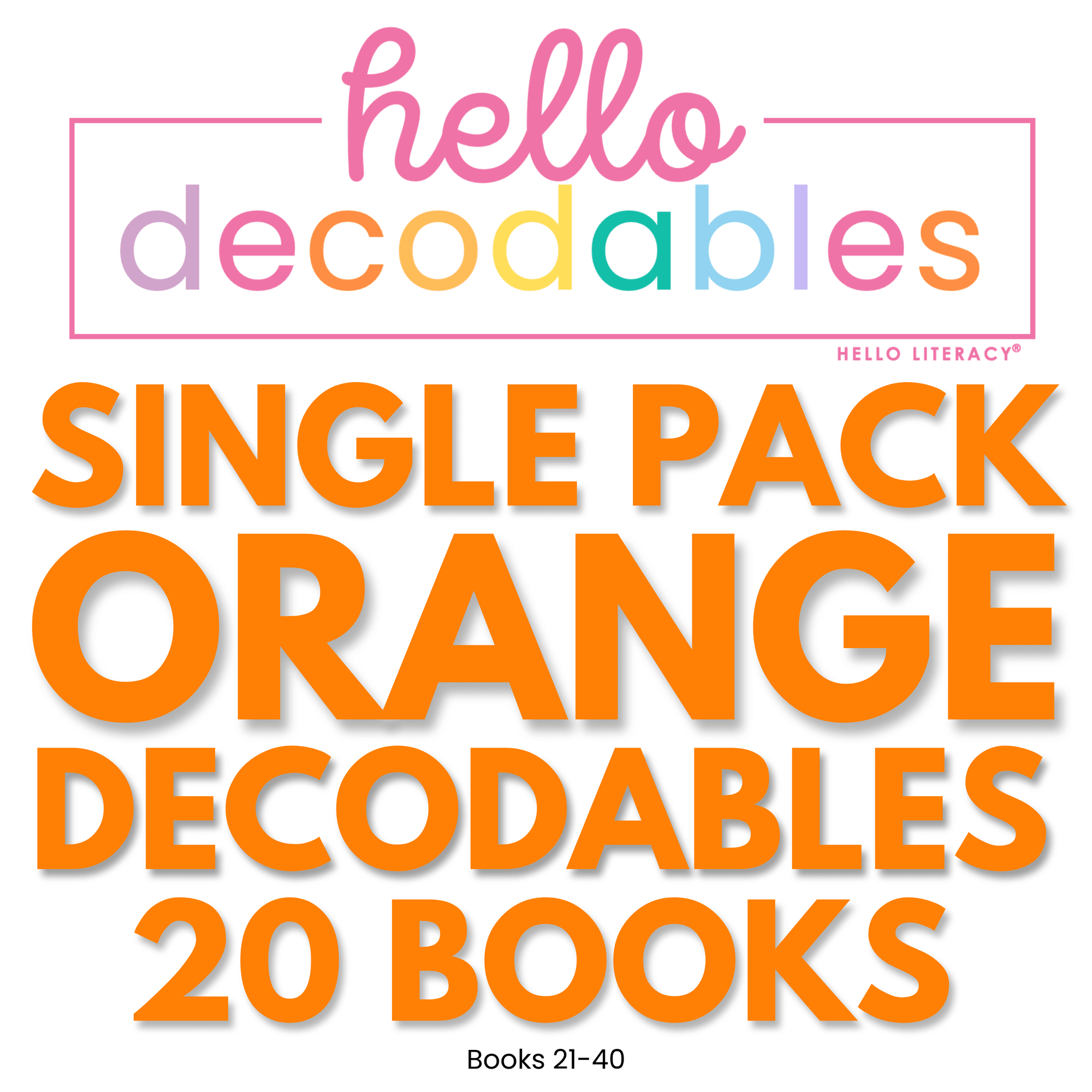 Hello Decodables | Orange Fiction Books: Single Pack