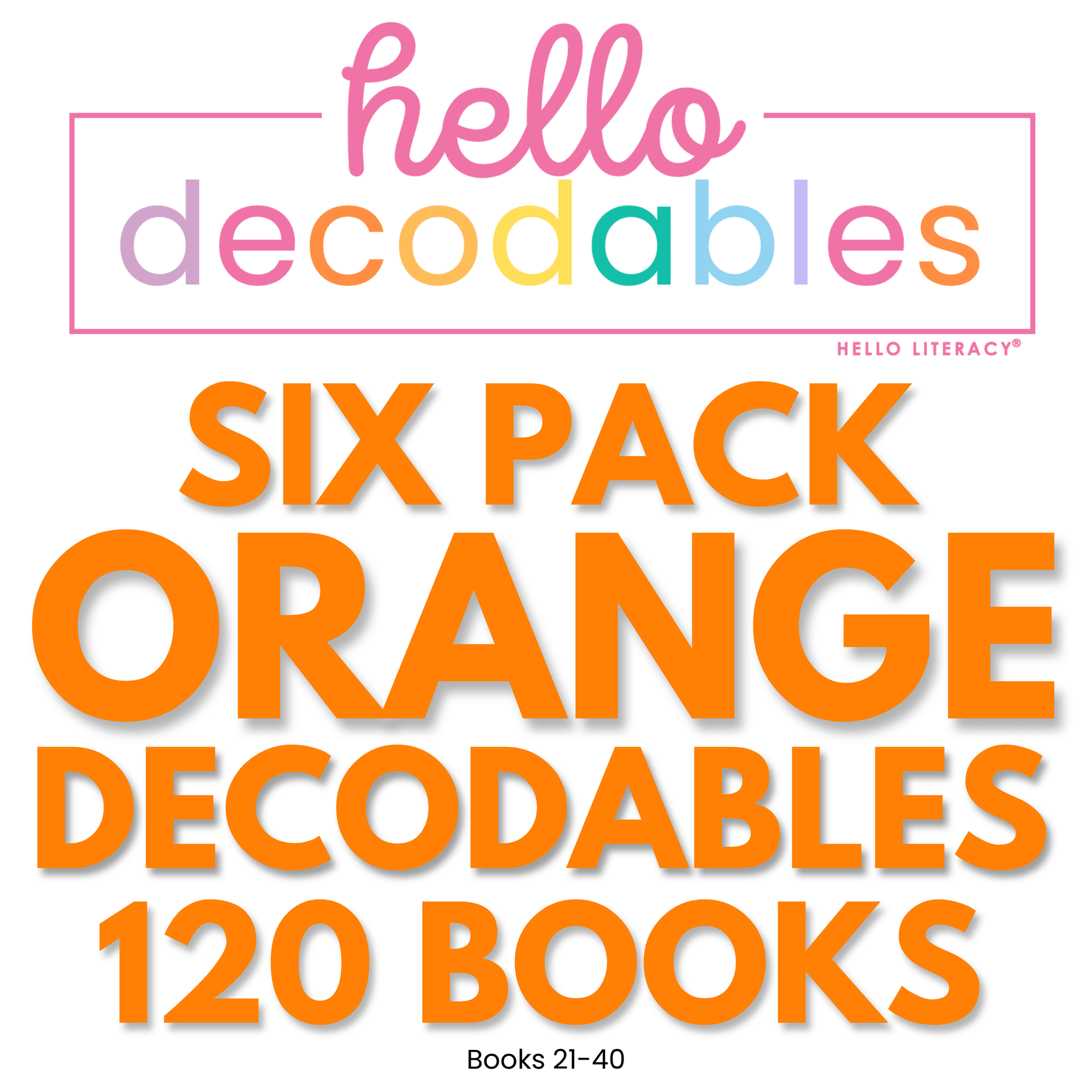 Hello Decodables | Orange Fiction Books: Six Pack