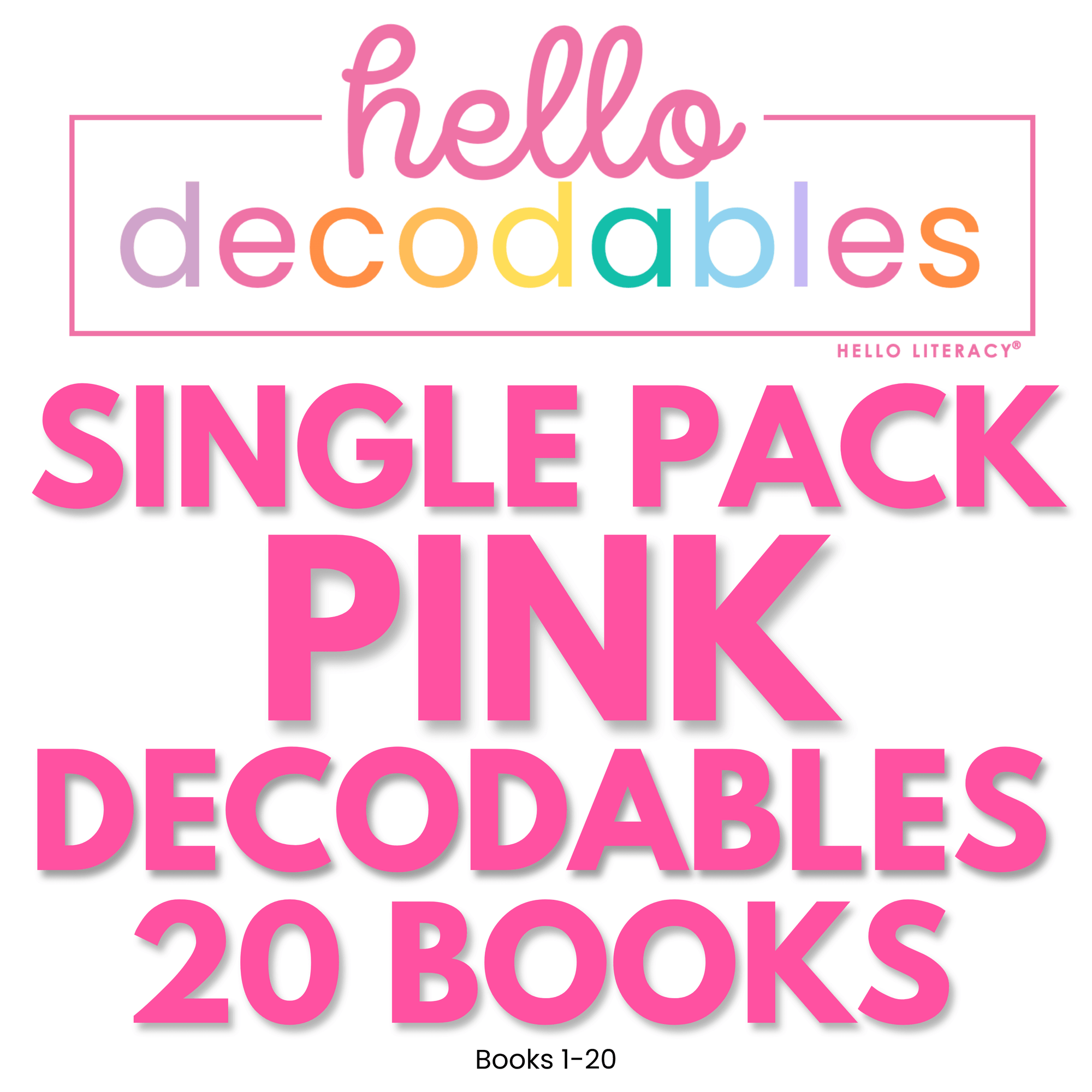 Hello Decodables Pink Fiction Books: Single Pack