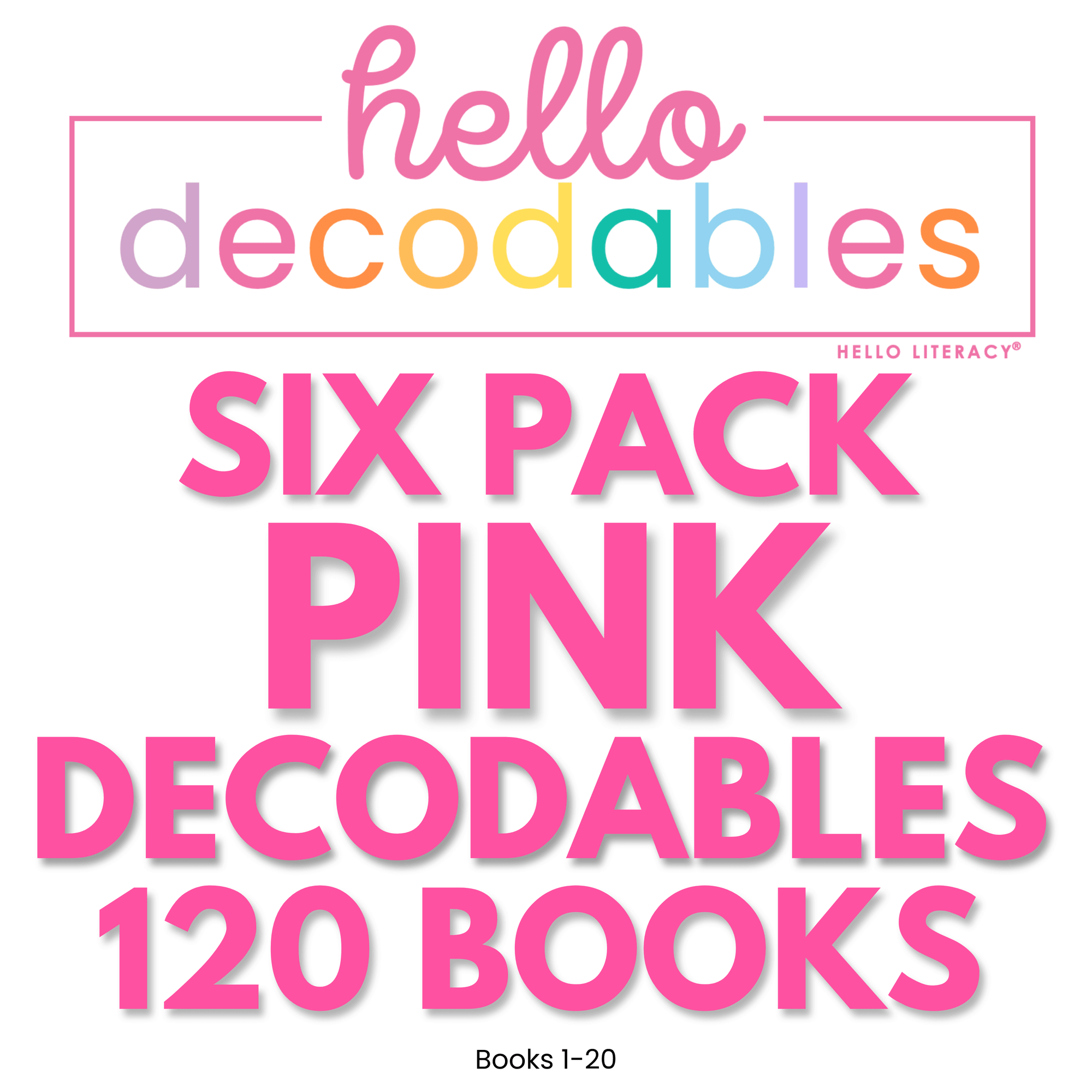 Hello Decodables | Pink Fiction Books: Six Pack
