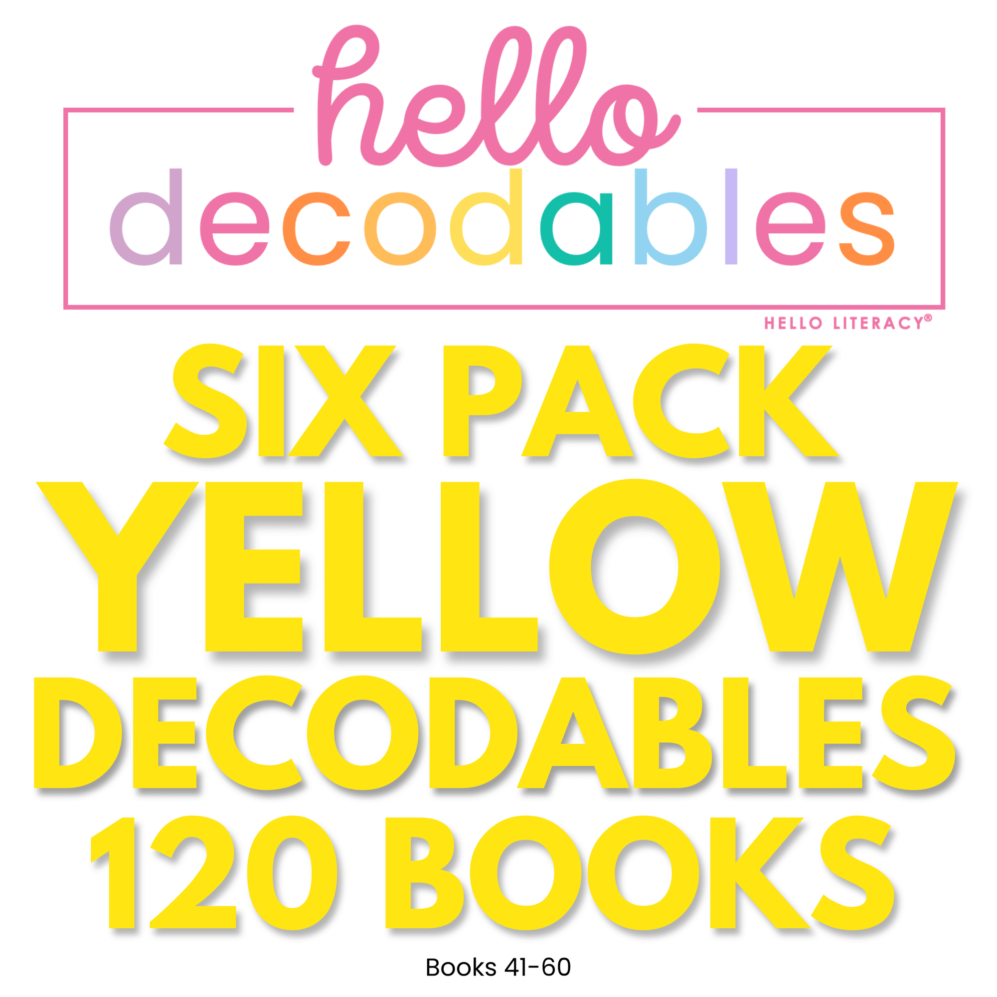 Hello Decodables | Yellow Fiction Books: Six Pack