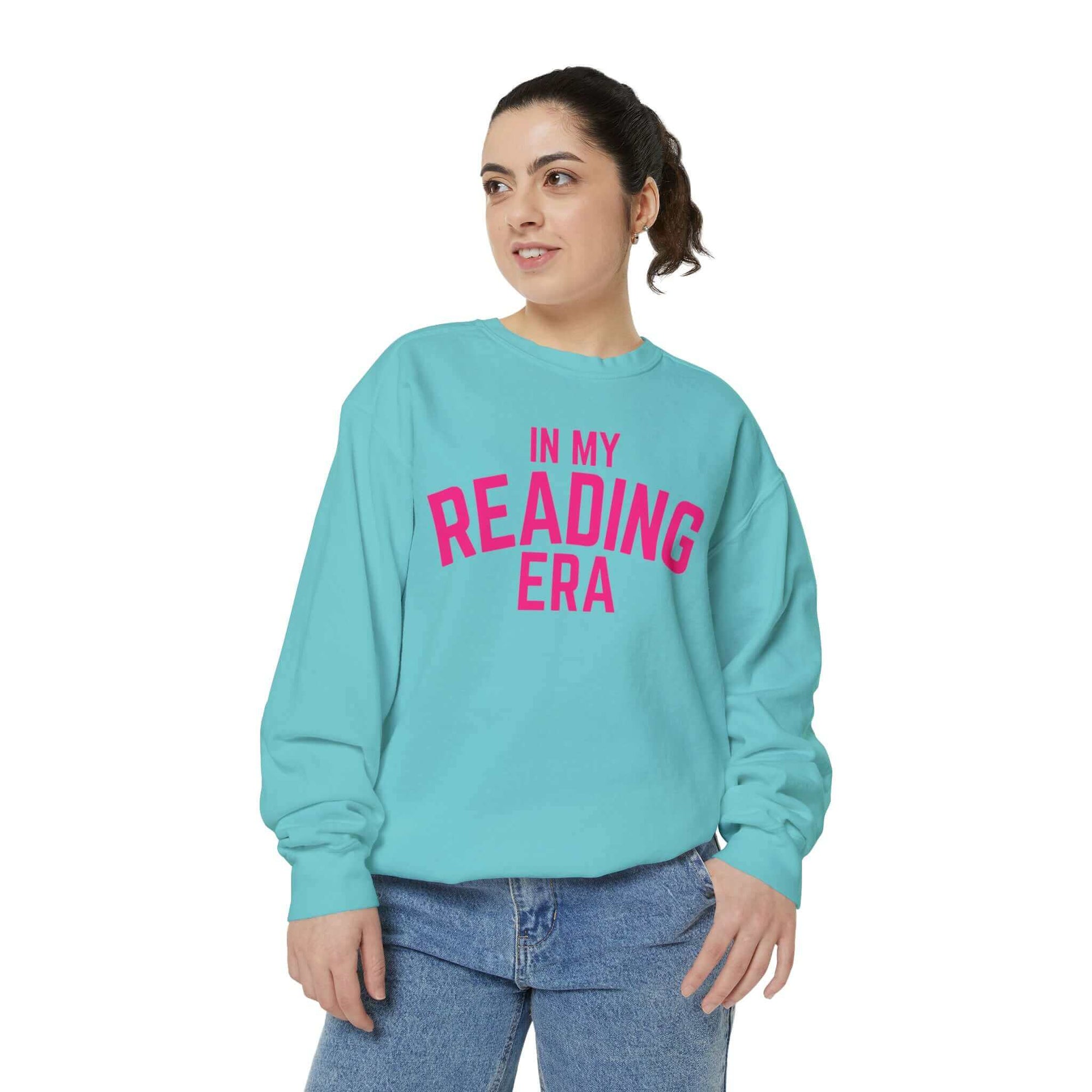 Hello Decodables | In My Reading Era Sweatshirt (Pink Text)