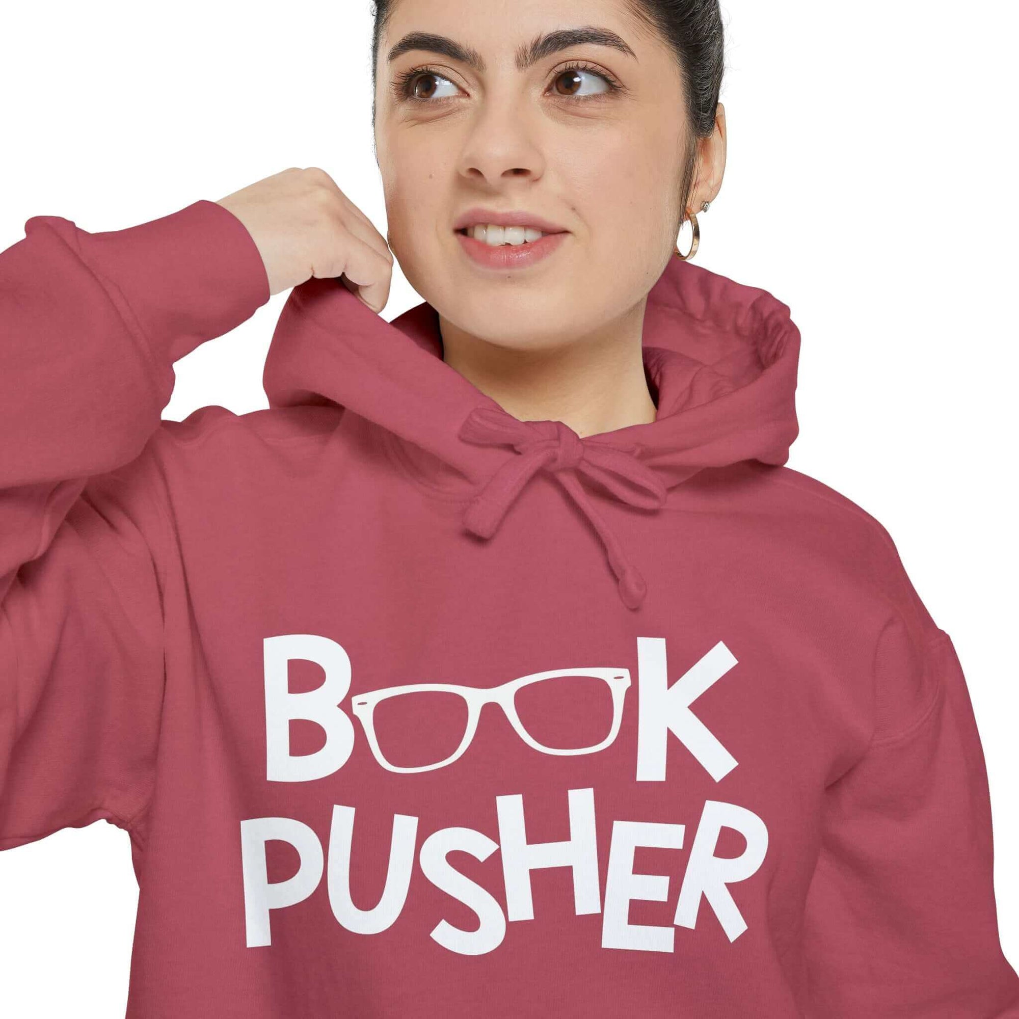 Hello Decodables | Book Pusher Unisex Garment-Dyed Hoodie