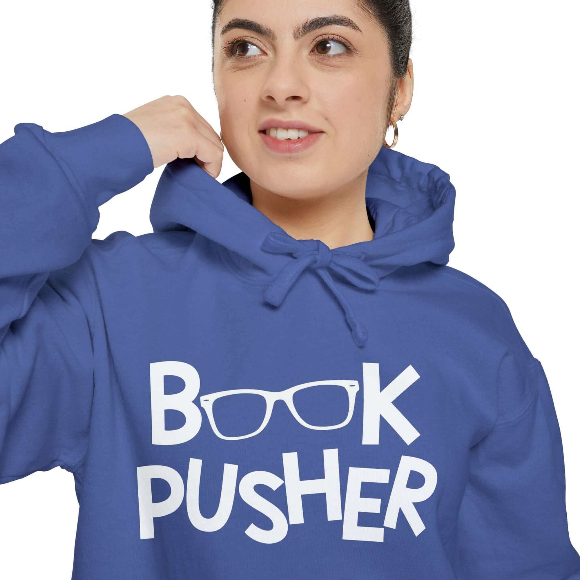 Book Pusher Unisex Garment-Dyed Hoodie