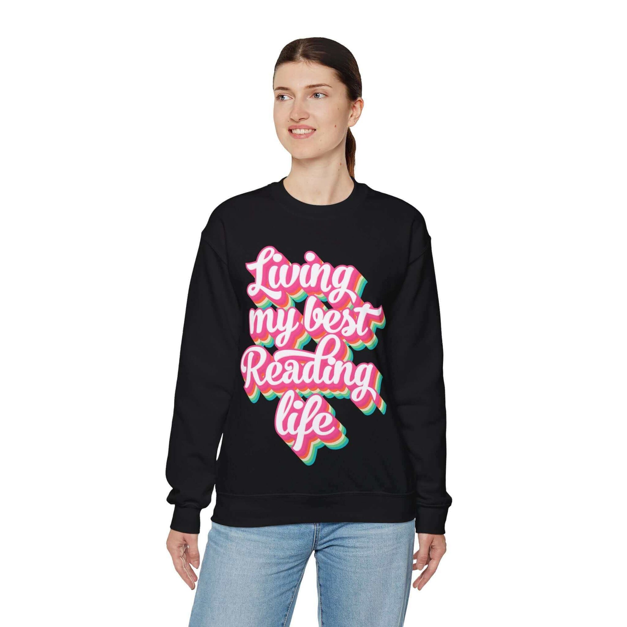 Hello Decodables | Living My Best Reading Life Sweatshirt