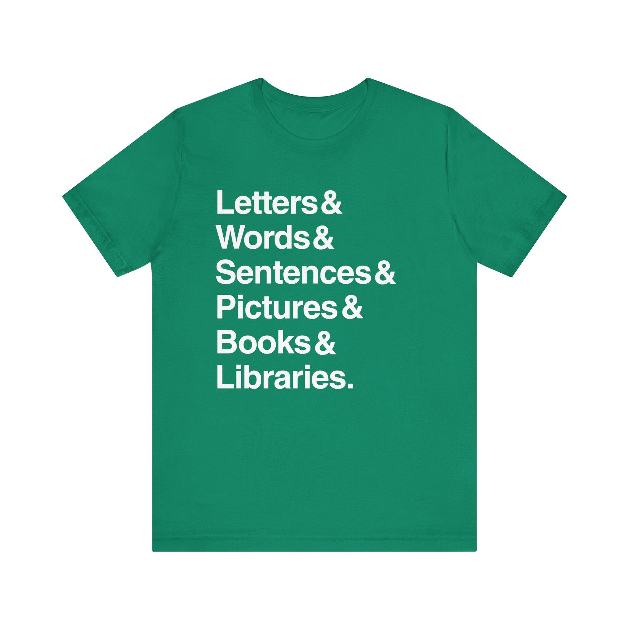 Letters And Unisex Jersey Short Sleeve Tee