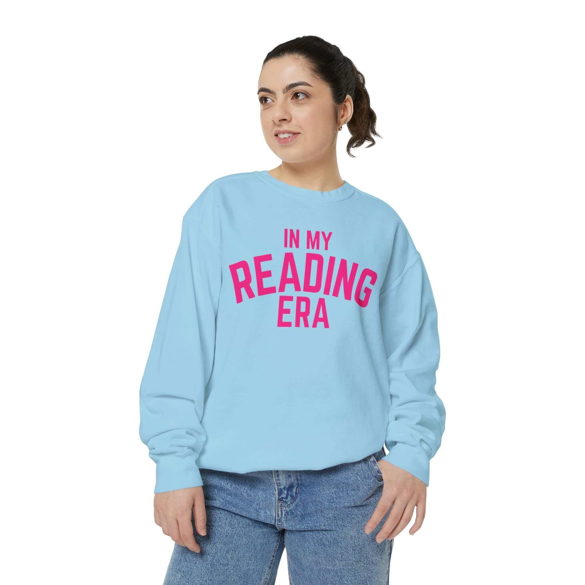 Hello Decodables | In My Reading Era Sweatshirt (Pink Text)