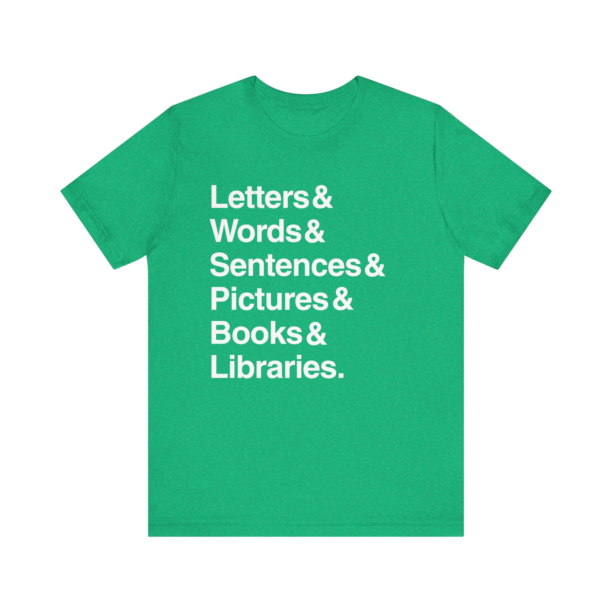Letters And Unisex Jersey Short Sleeve Tee