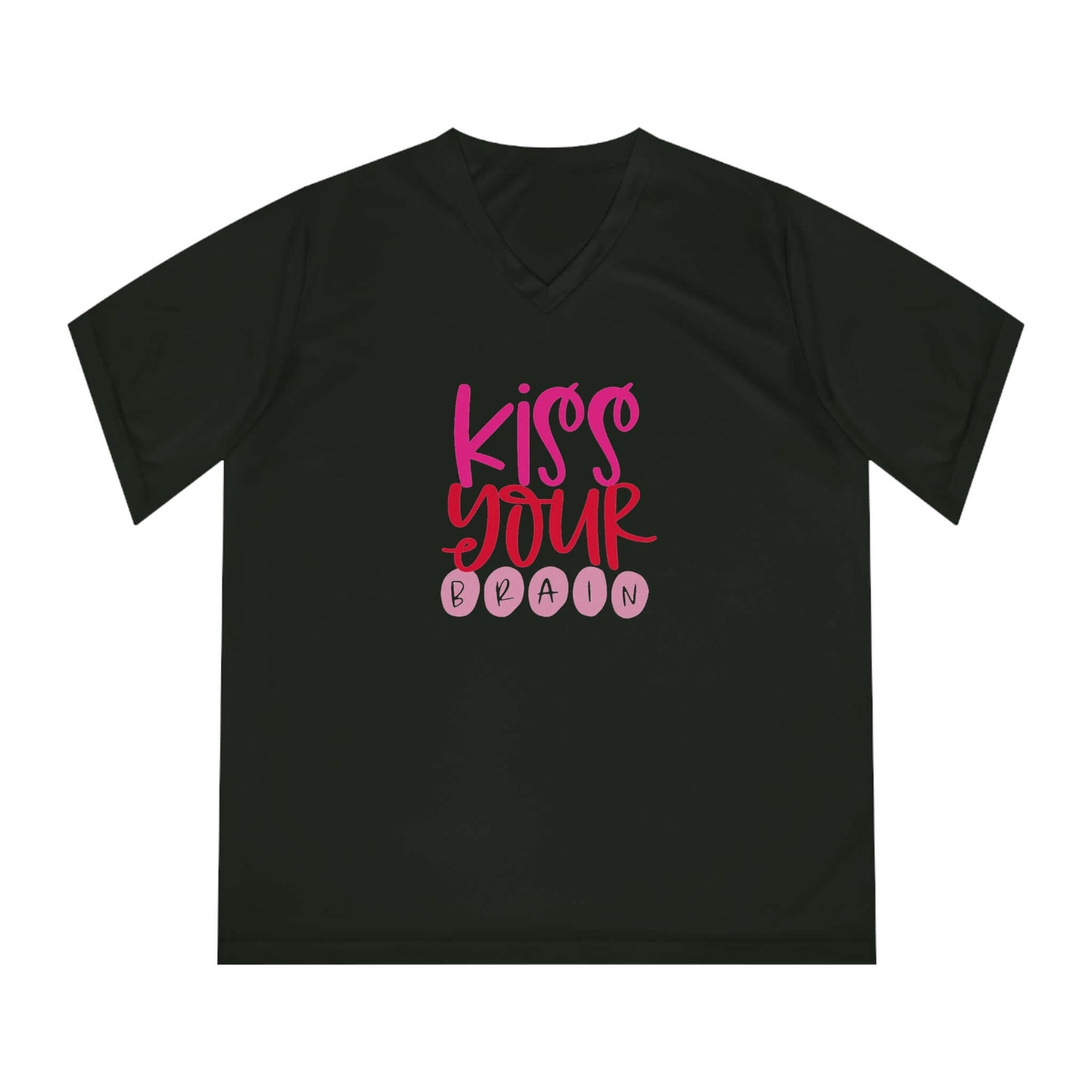 Hello Decodables | Kiss Your Brain Women's Performance V-Neck T-Shirt