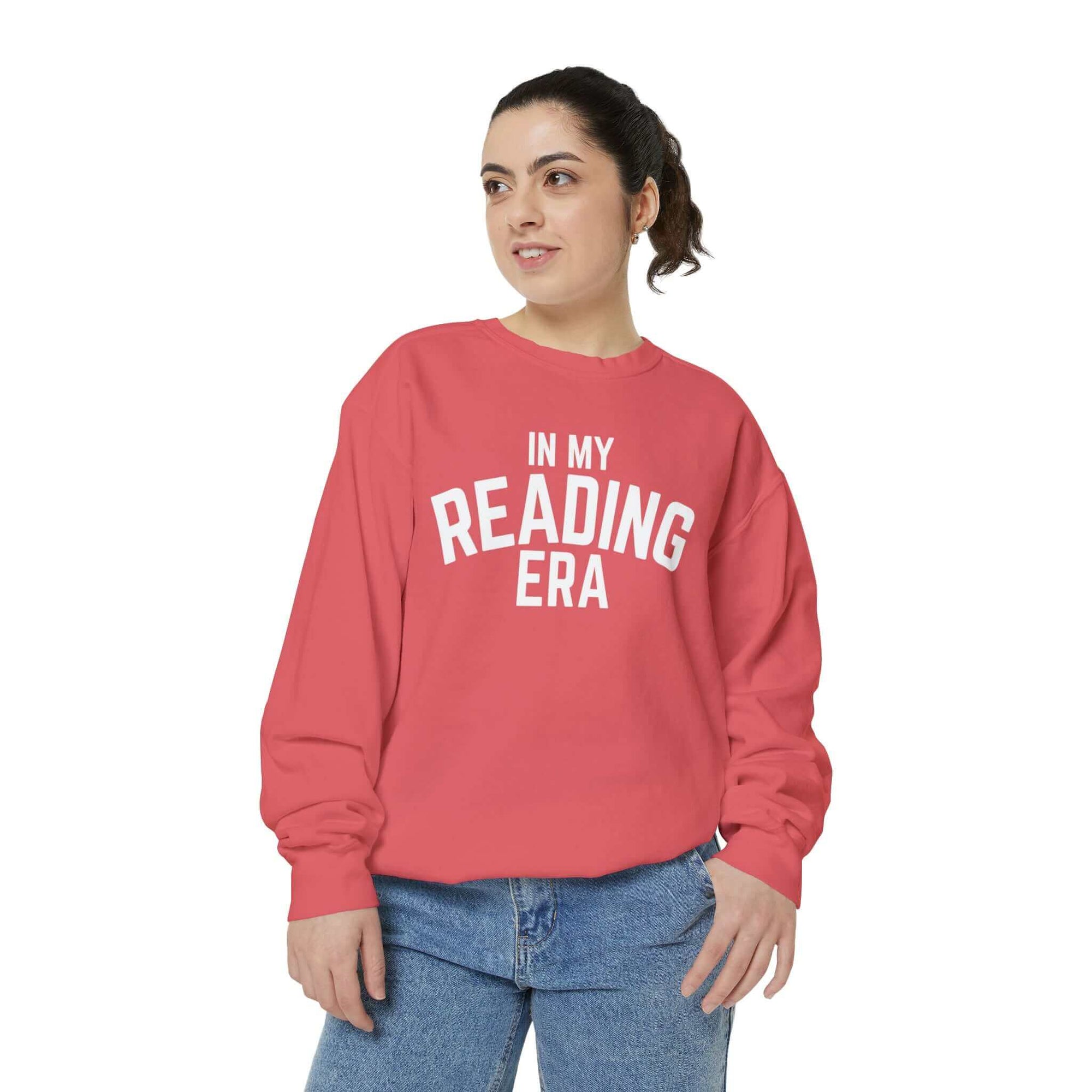 In My Reading Era Sweatshirt (White Text)