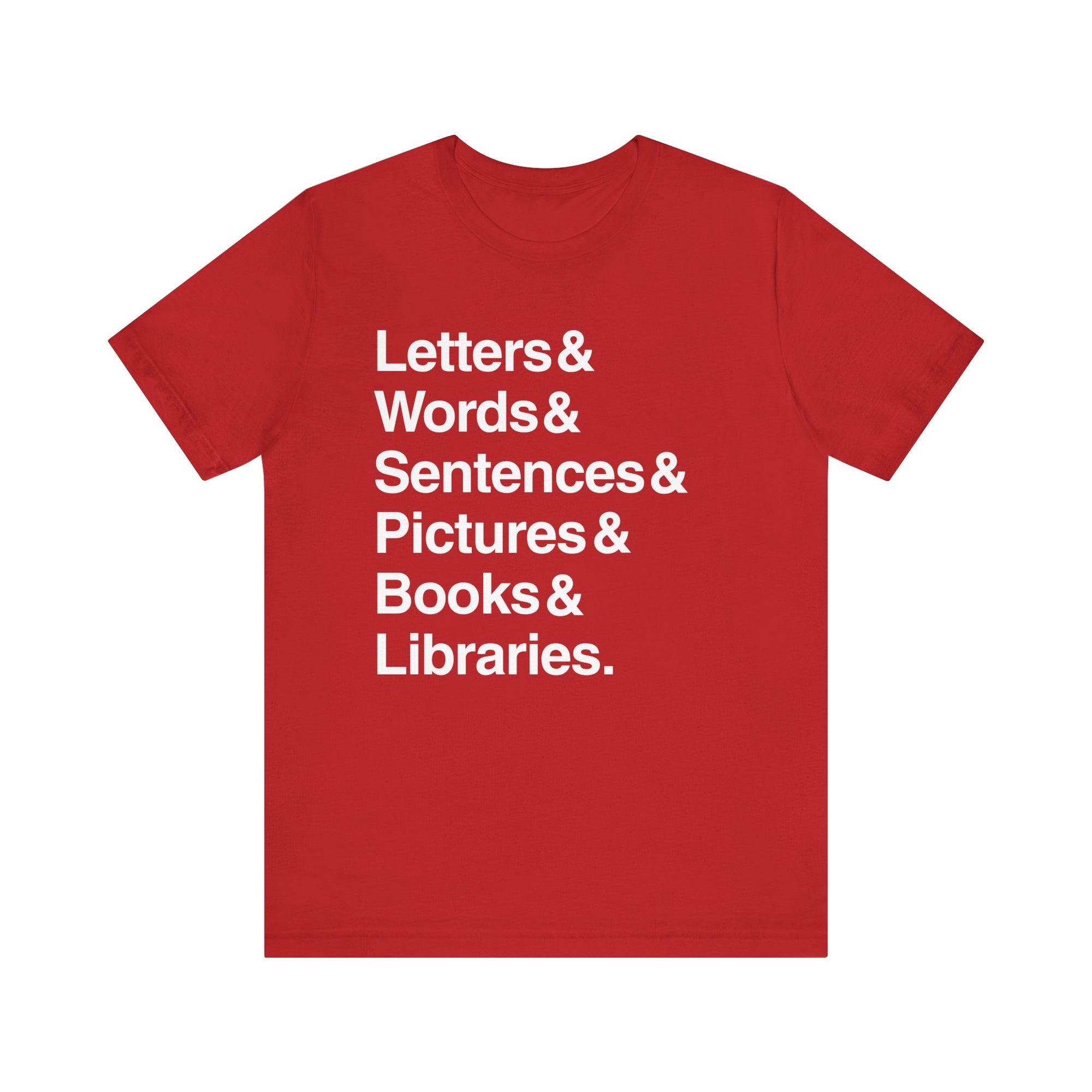 Letters And Unisex Jersey Short Sleeve Tee