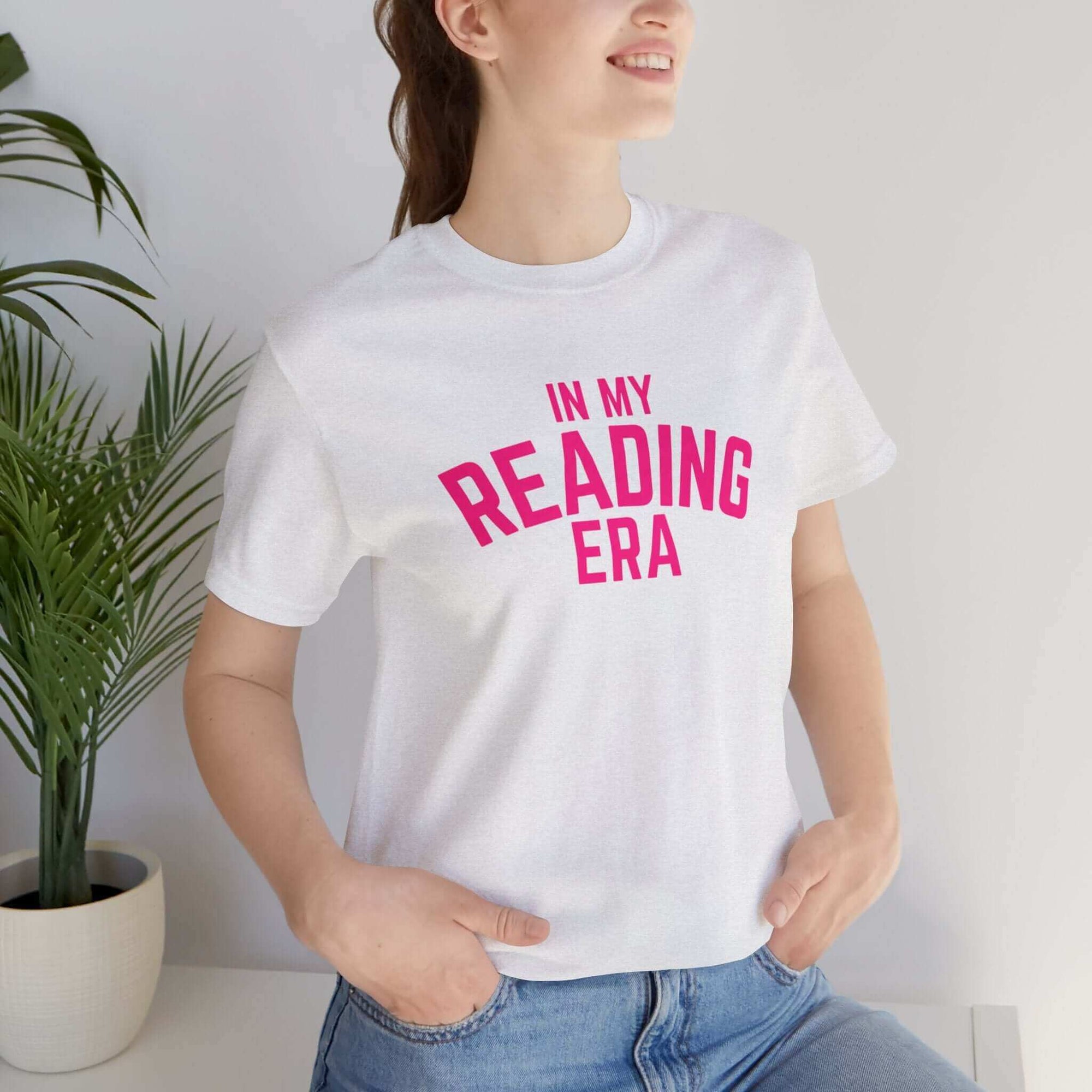 Hello Decodables | In My Reading Era Tee (Pink Text)