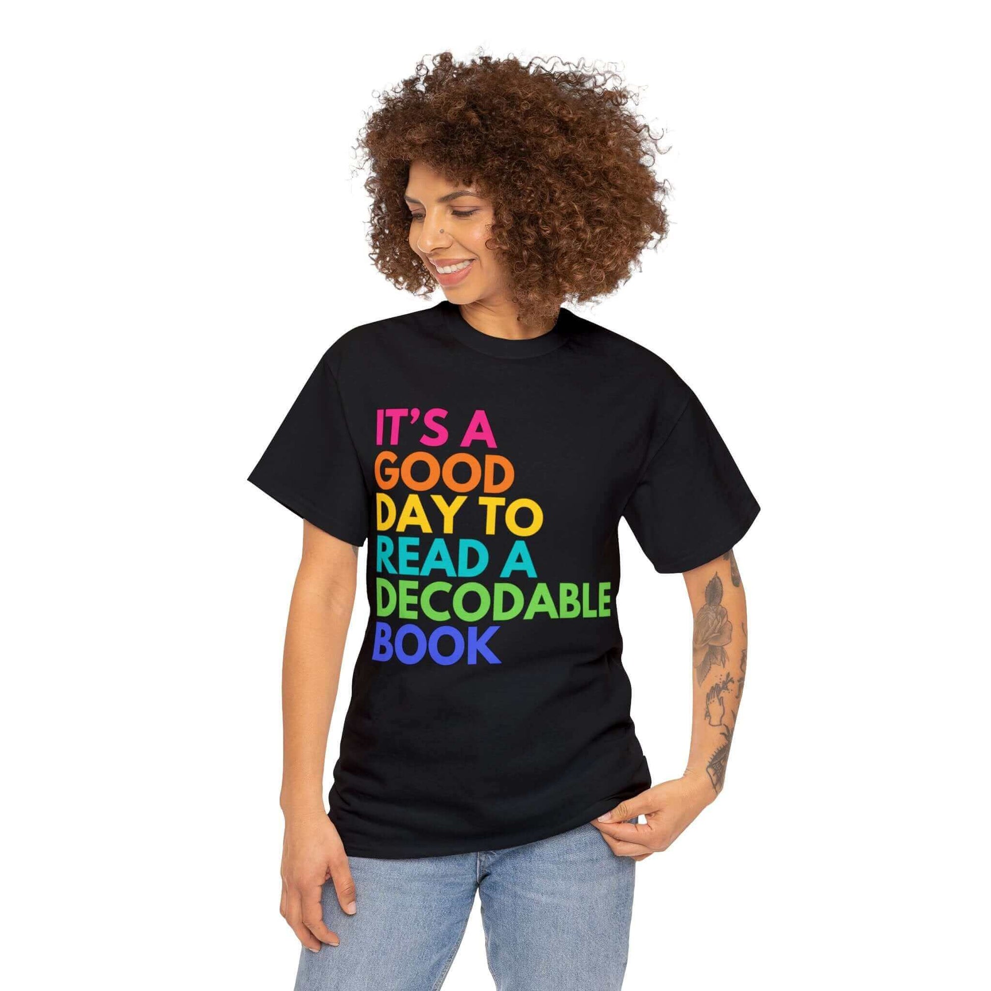 It's A Good Day To Read a Decodable Book Unisex Heavy Cotton Tee