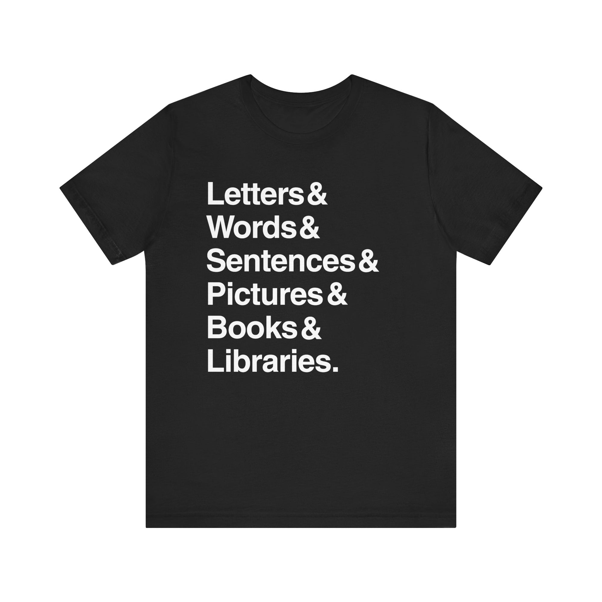 Letters And Unisex Jersey Short Sleeve Tee