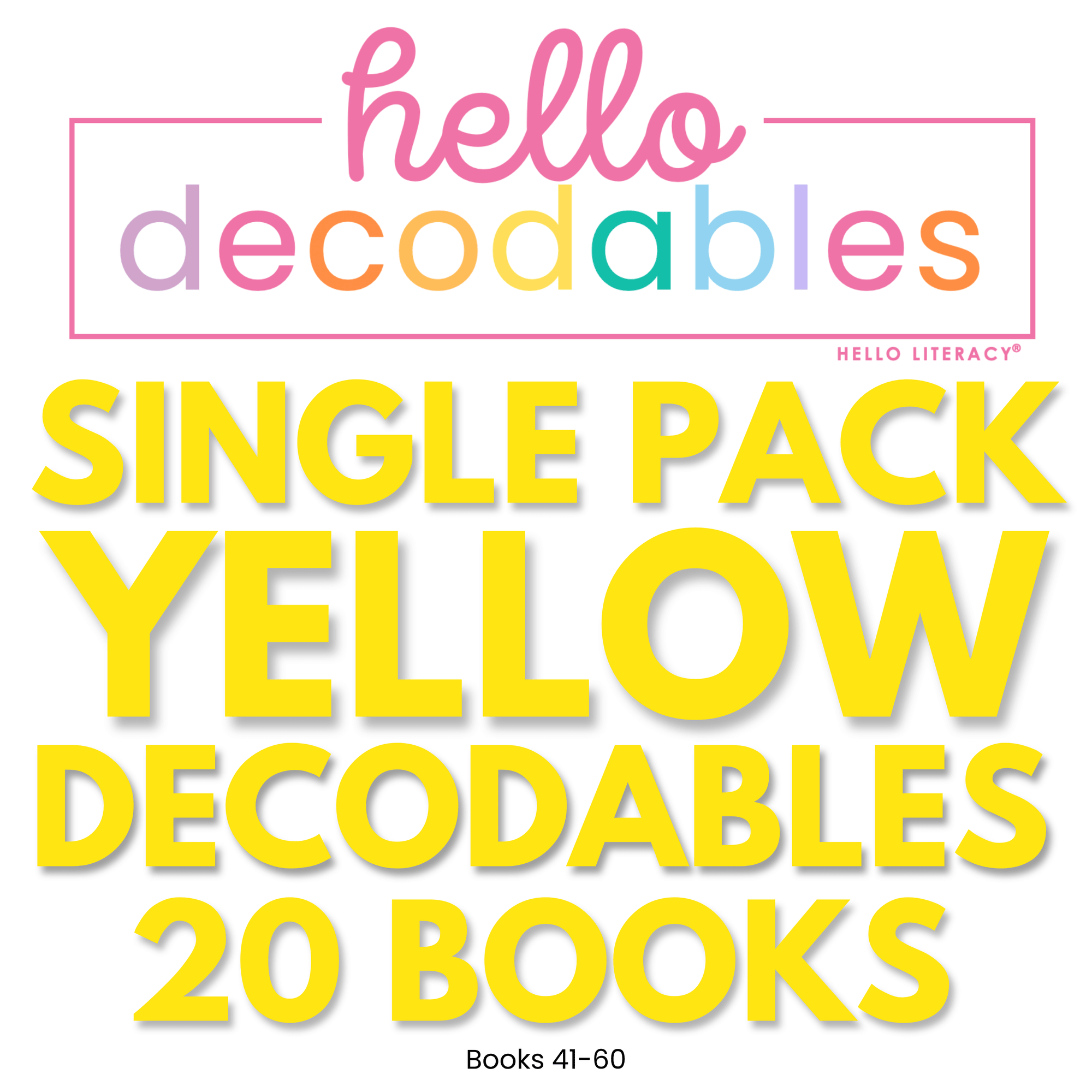 Yellow Fiction Books: Single Pack - Hello Decodables