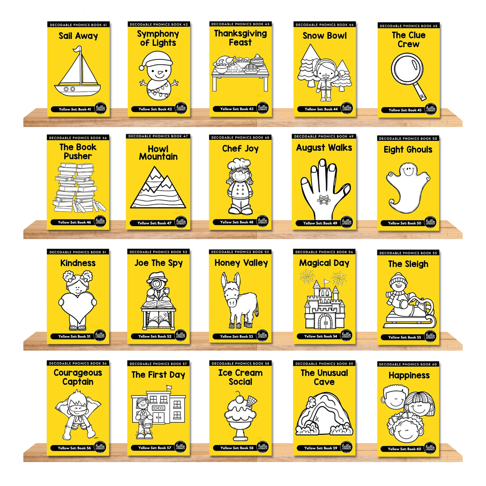 Hello Decodables Yellow Fiction Books: Single Pack